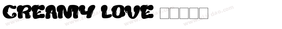 Creamy Love字体转换